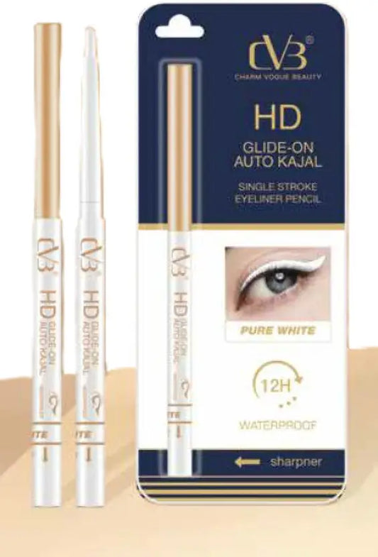 CVB HD White Kajal Single Stroke Eyeliner Pencil