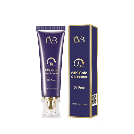 CVB  24K Gold Gel Primer for Pores Minimization, Anti-Ageing Oil-Free & Fragrance-Free Makeup Base (Gold, 40ml) C15