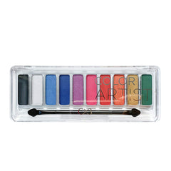 CVB 10 Colours Eyeshadow for Sultry, Glimmering and Subtle Looks, Coveted Shades Colour Pallet for Long Lasting Eye Make-Up