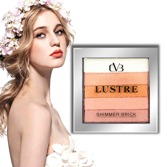 CVB C35 Lustre Shimmer Brick for Skin Radiance, Instant Glow Highlighter for Face Makeup (Shade 03, 9g)