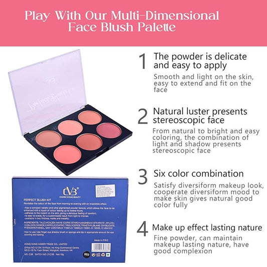 CVB Blush & Contour Professional Make-Up Palette kit