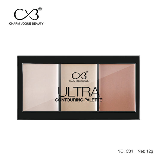 Cvb Ultra Contouring Palette 3 Colours Ultra Contouring Palette 02 12G
