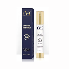 CVB 24K Gold HD Primer 18 hour- oil Free For All Types Skins
