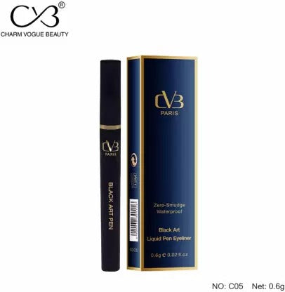 CVB C05 Black Art Liquid Pen Eyeliner for Long-Lasting Stay, Waterproof | Smudge-Proof | High Precision Tip