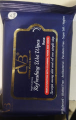 CVB REFRESHING WET WIPES ROSE Toner And Creme