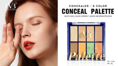 Cvb Super Concealer Palette 8 color Long Lasting perfection c128