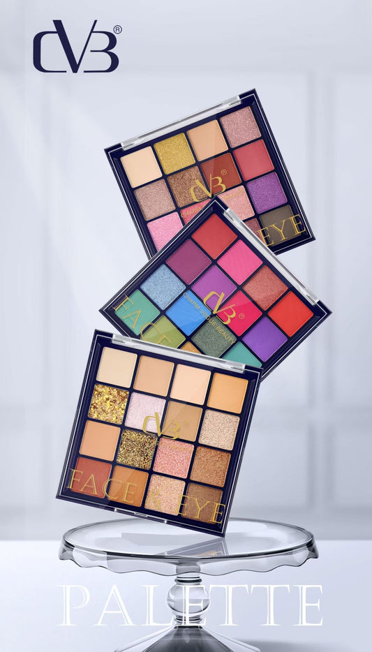 Cvb Face & Eye 16 Colors Eyeshadow Palette  C207 16G