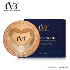 Cvb Hd Matte Brilliance Pressed Powder Oil Control & Spf30