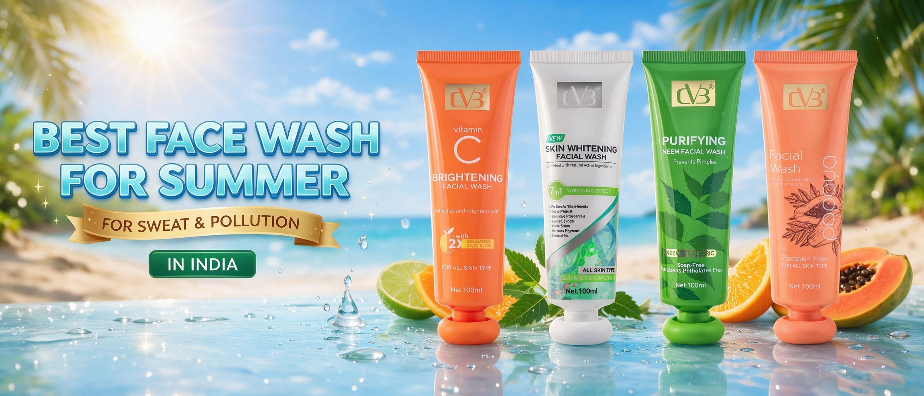 Best Face Wash for Summer, Sweat and Pollution in India