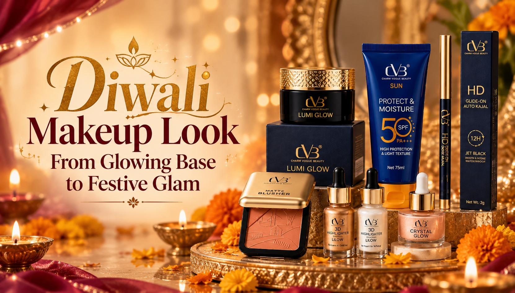 Diwali Makeup Look: From Glowing Base to Festive Glam