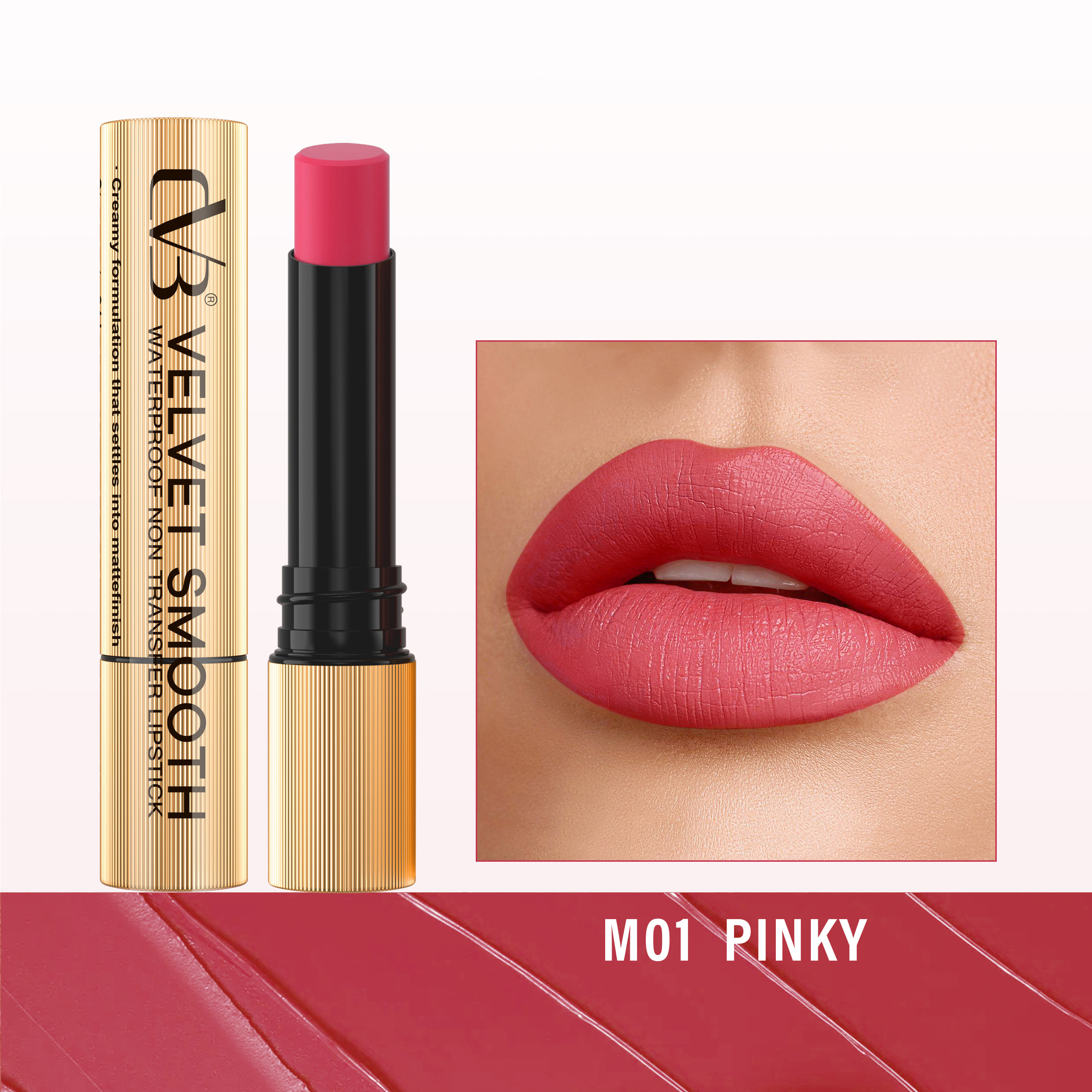 CVB Velvet Smooth Waterproof Non Transfer Lipstick C166