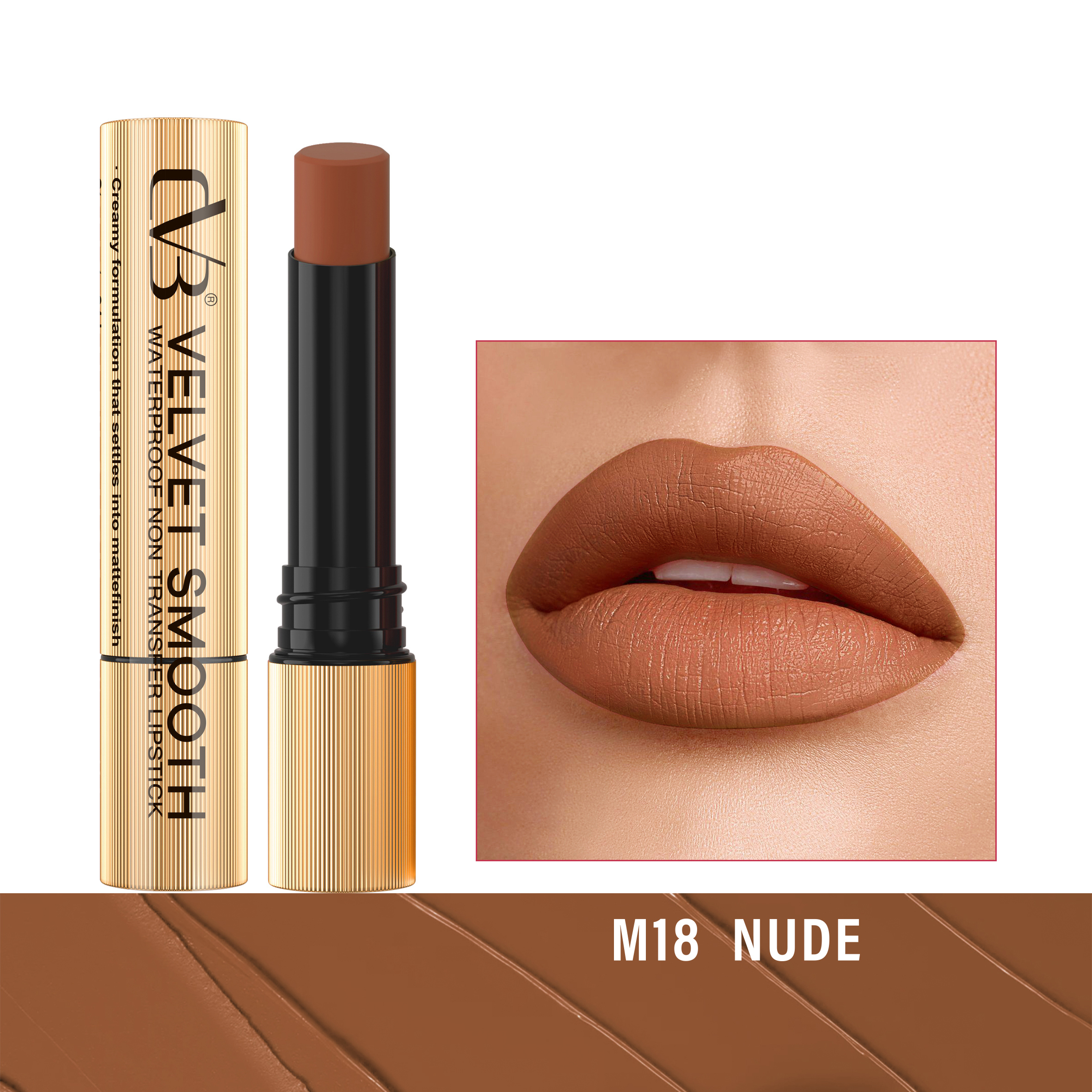 CVB Velvet Smooth Waterproof Non Transfer Lipstick C166