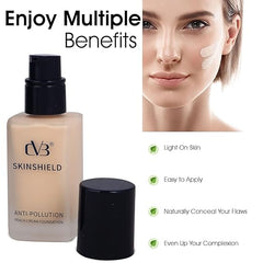 CVB Skin Shield Foundation Anti Pollution Peach Cream Foundation