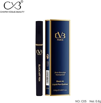 CVB BLACK ART LIQUID PEN EYELINER ZERO-SMUDGE WATERPROOF 05