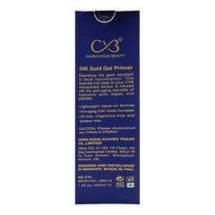 CVB C15 24K Gold Gel Primer for Pores Minimization, Anti-Ageing Oil-Free & Fragrance-Free Makeup Base (Gold, 40ml)