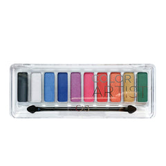 CVB  10 Colours Eyeshadow for Sultry, Glimmering and Subtle Looks, Coveted Shades Colour Pallet for Long Lasting Eye Make-Up