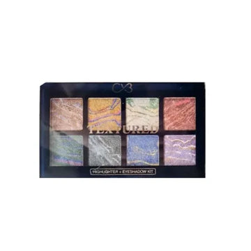 CVB Textured Highlighter + Eyeshadow Kit
