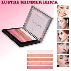 CVB C35 Lustre Shimmer Brick for Skin Radiance, Instant Glow Highlighter for Face Makeup (Shade 03, 9g)