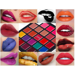 Cvb 25 Color Lipstick Lip Gloss Palette 24H Long-lasting moisturizing Waterproof matte Lip Palette Makeup,Pigmented Lipstick Set C222