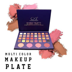 CVB C79 36 Color Makeup Palette for Deep Layering, Micro-Crystal Powder Colour Kit for Face & Eyes, Includes 4 Blush Powder (36 Shades, 90g)