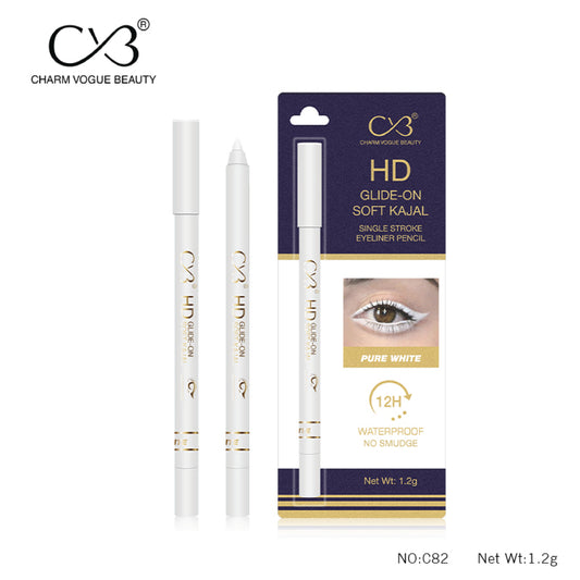 CVB HD White Kajal  Single Stroke Eyeliner Pencil