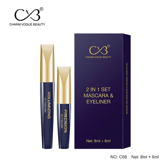 CVB 2 In 1 Set Mascara & Eyeliner NET 8ML+6ML VOLUMIZING MASCARA