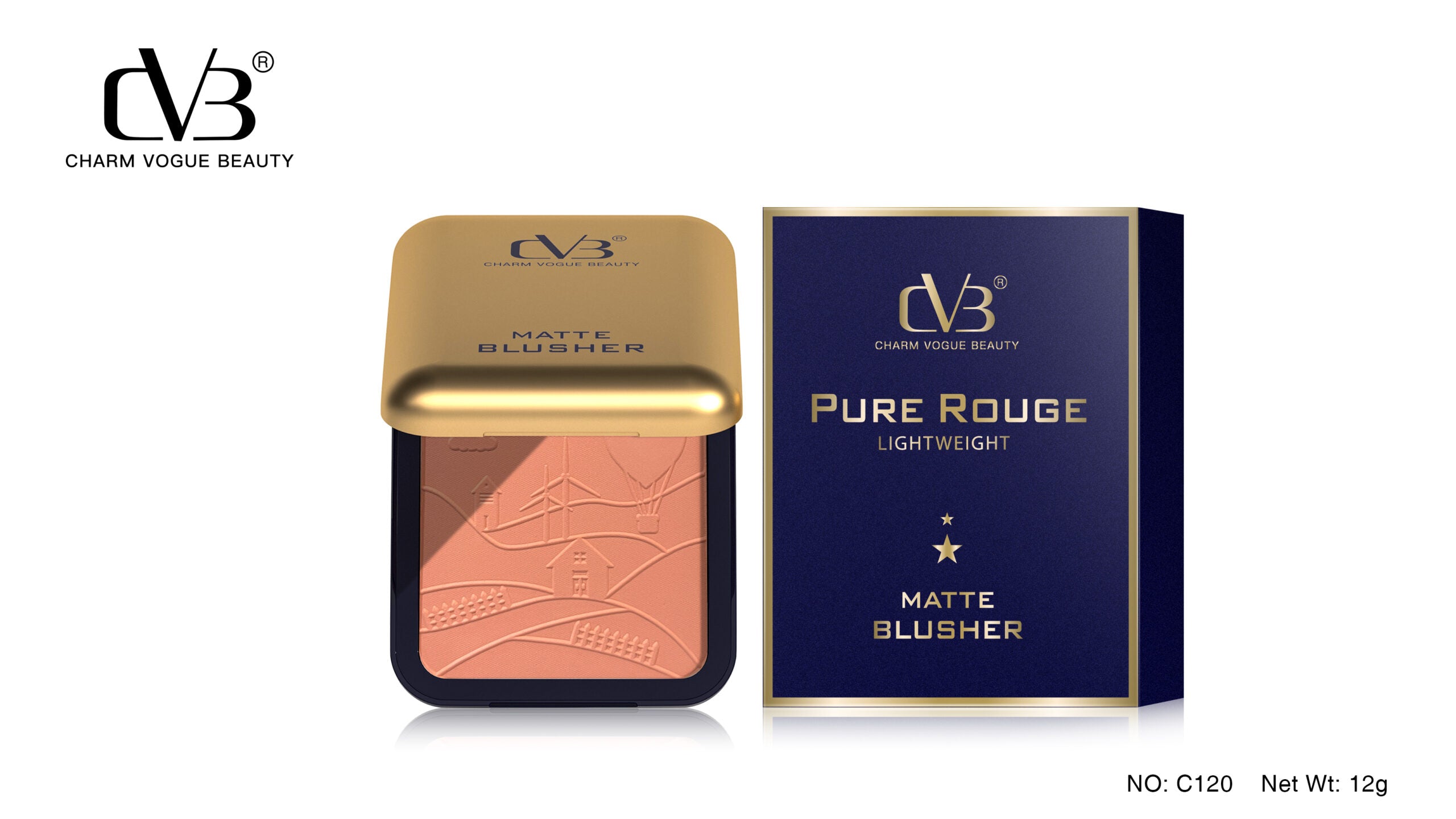 CVB Pure Rouge Lightweight Matte Blusher -C120
