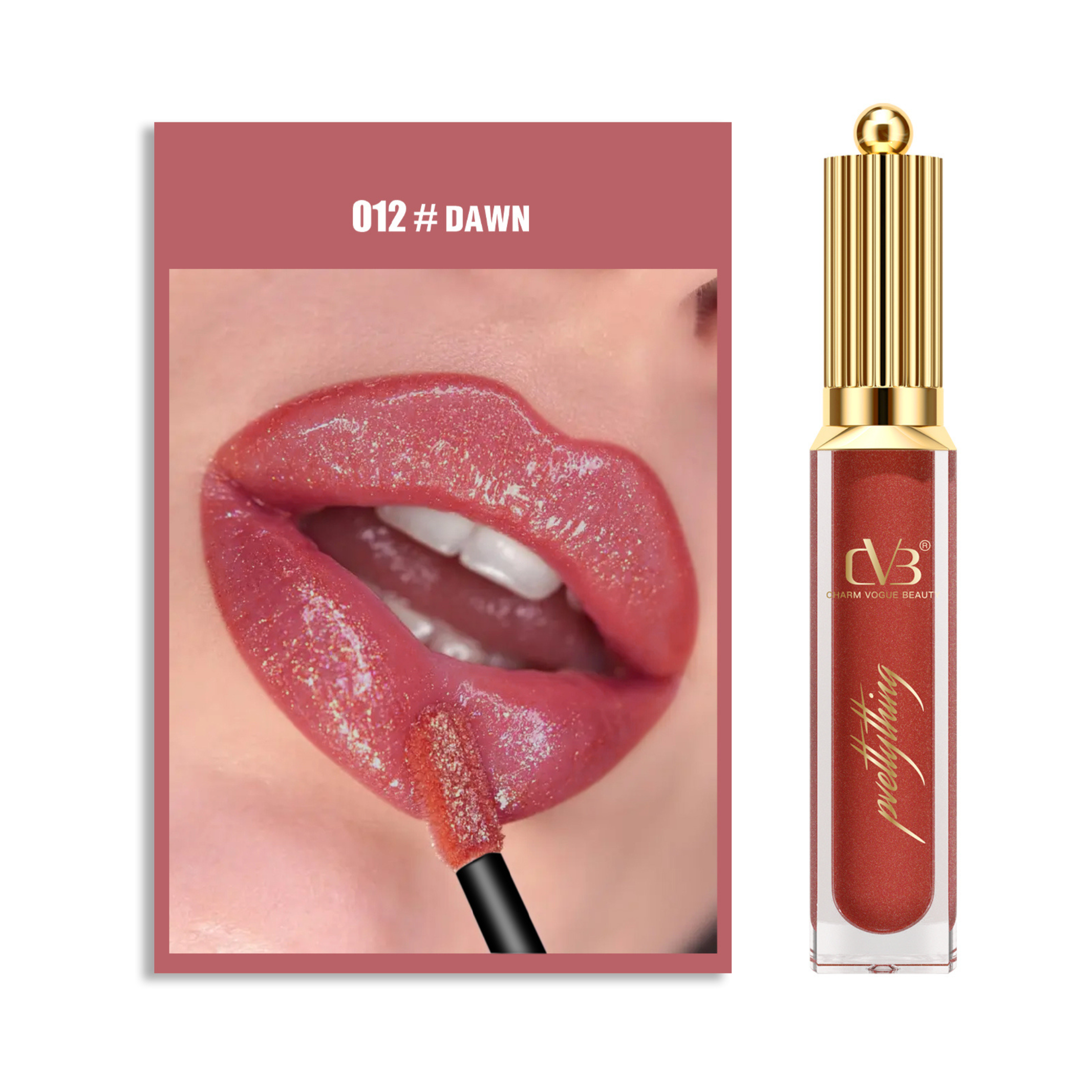 CVB SHIMMER BOMB LIPGLOSS WITH VITAMIN E SUPER SOFT PIGMENT C-158