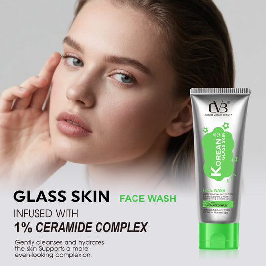 cvb korean glass skin face wash 