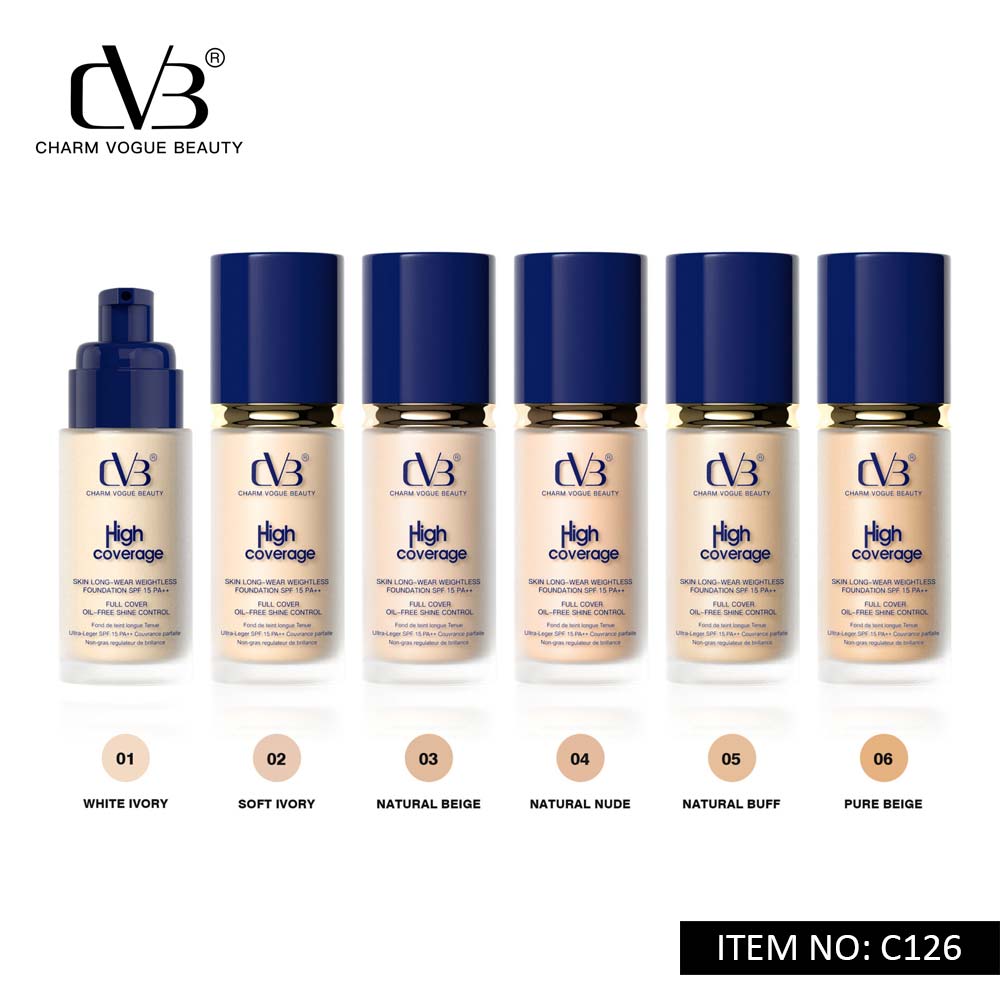 CVB HIGH COVERAGE SKIN LONG-WEAR WEIGHTLESS FOUNDATION SPF 15 PA+++