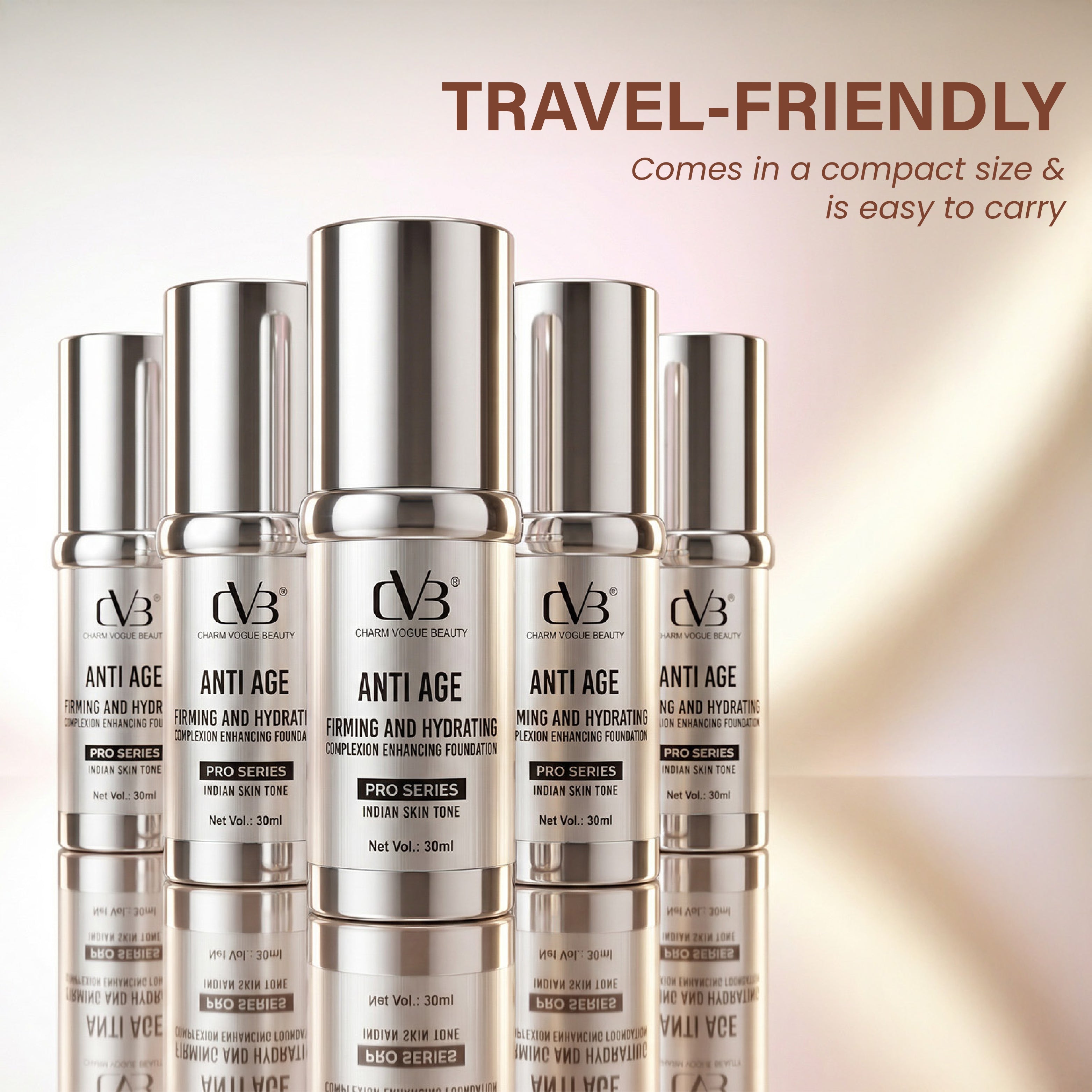 CVB Anti Age Firming And Hydrating Complexion Enhancing foundation pro serise indian skin tone  net 30 ml C272