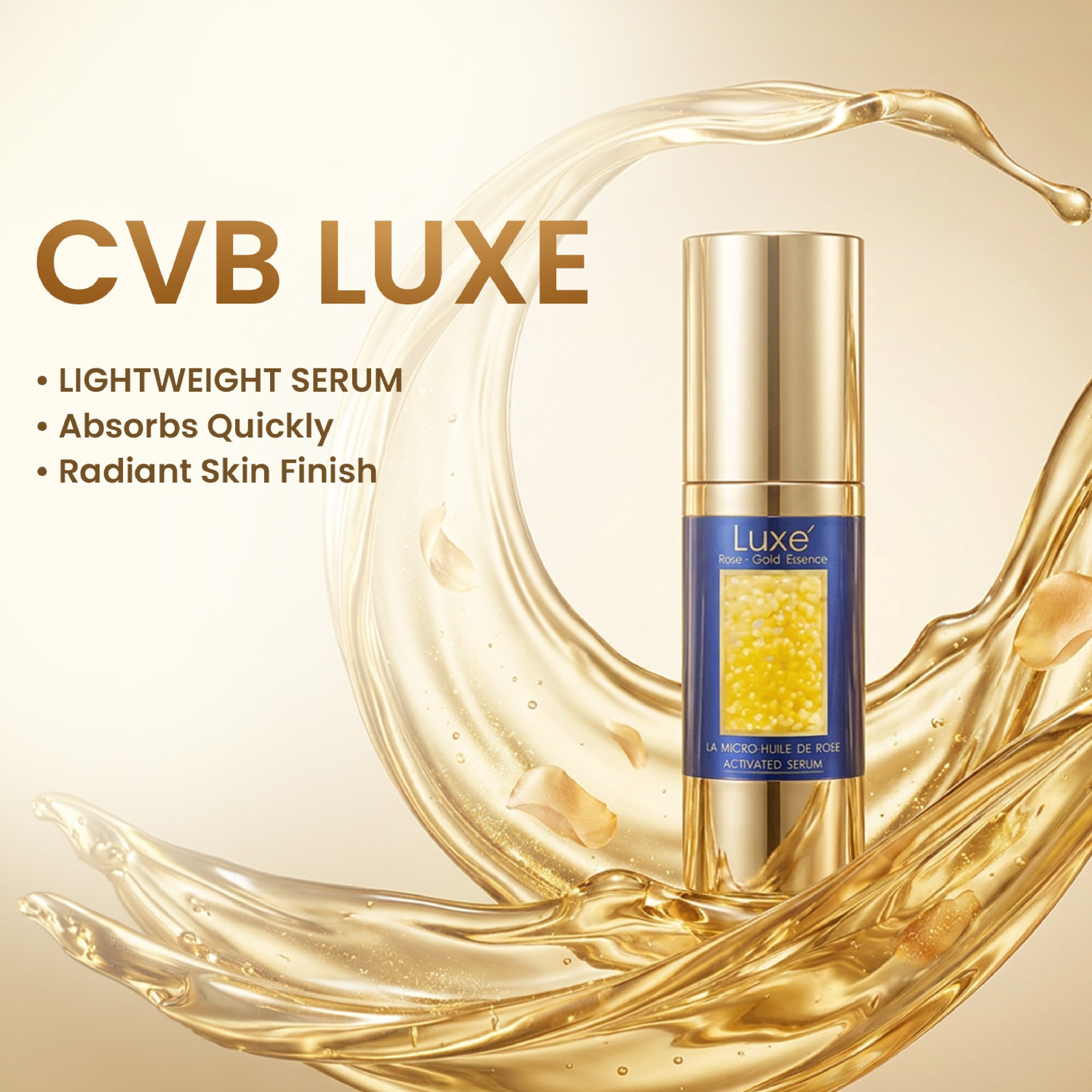 CVB Luxe Rose Gold Activated Face Serum