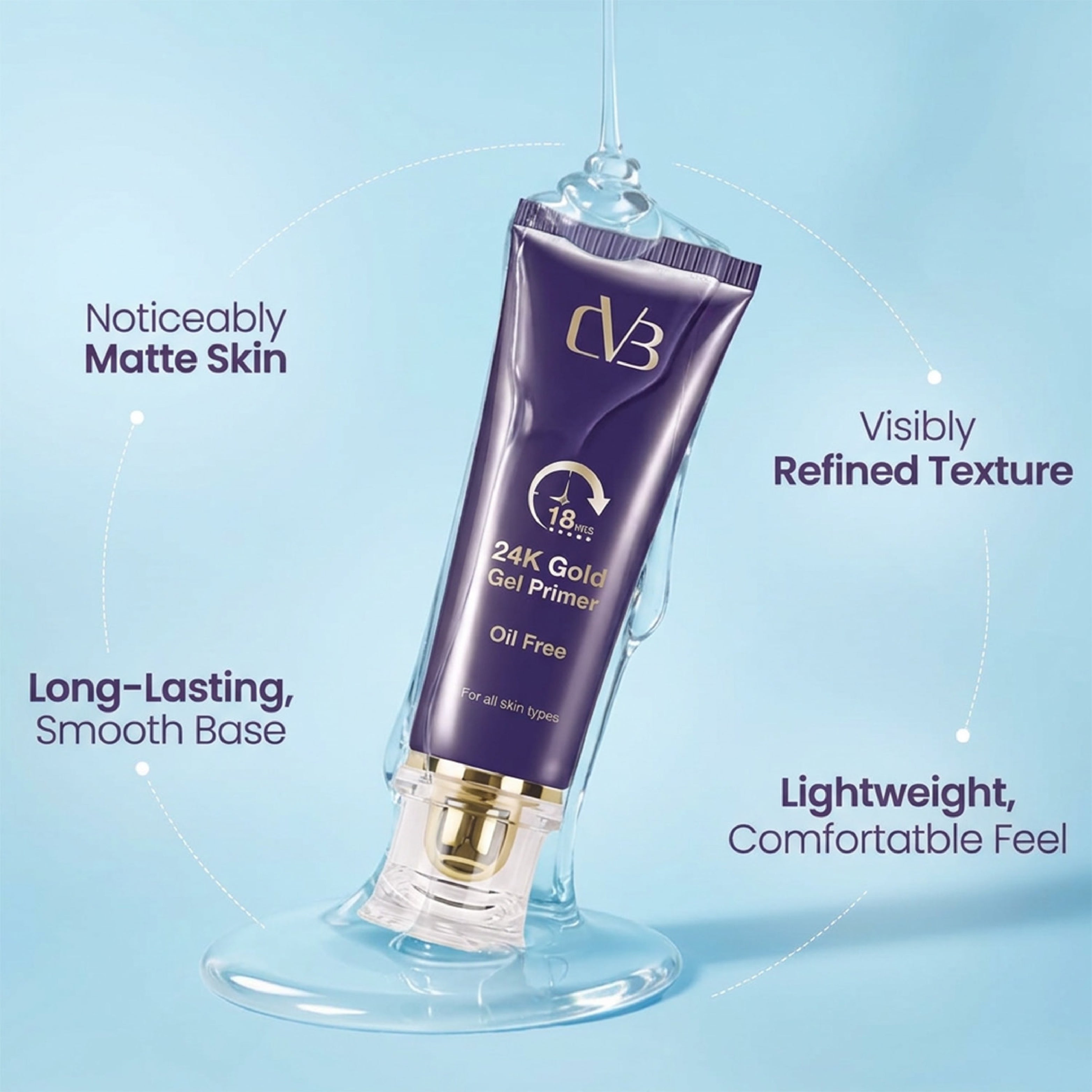 CVB  24K Gold Gel Primer Oil Free