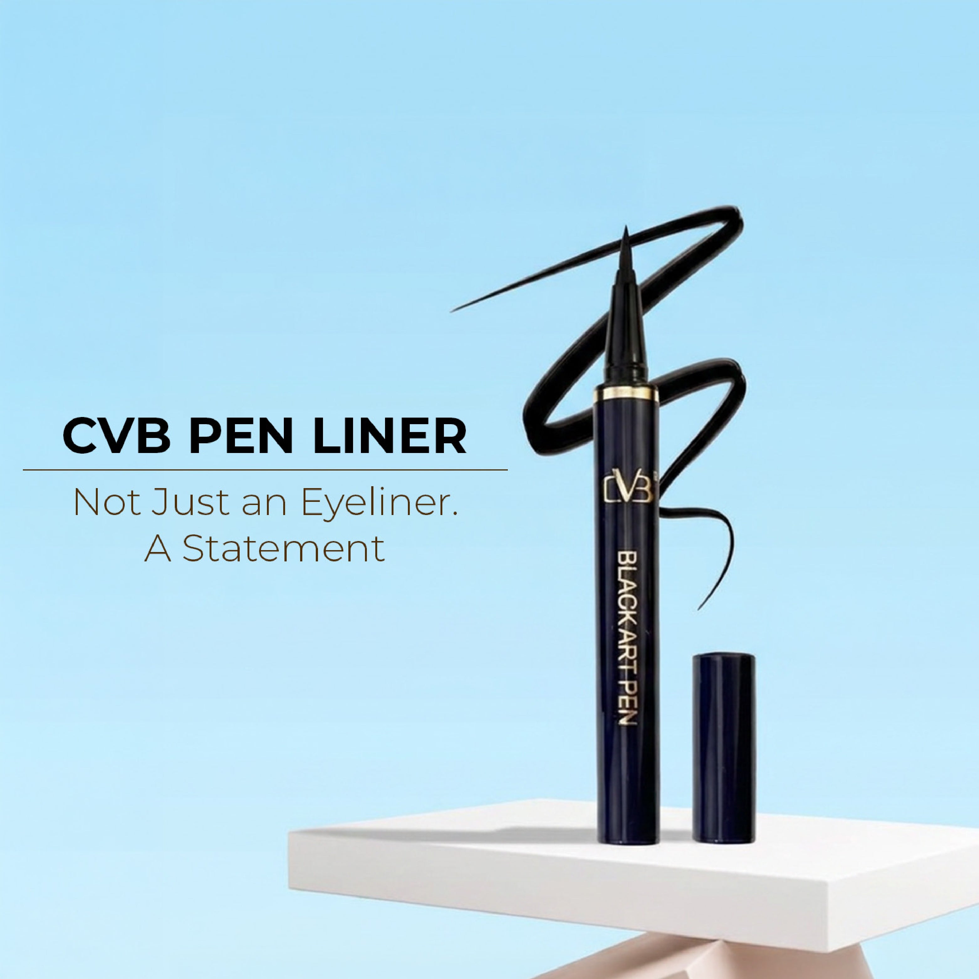CVB  Black Art Liquid Pen Eyeliner