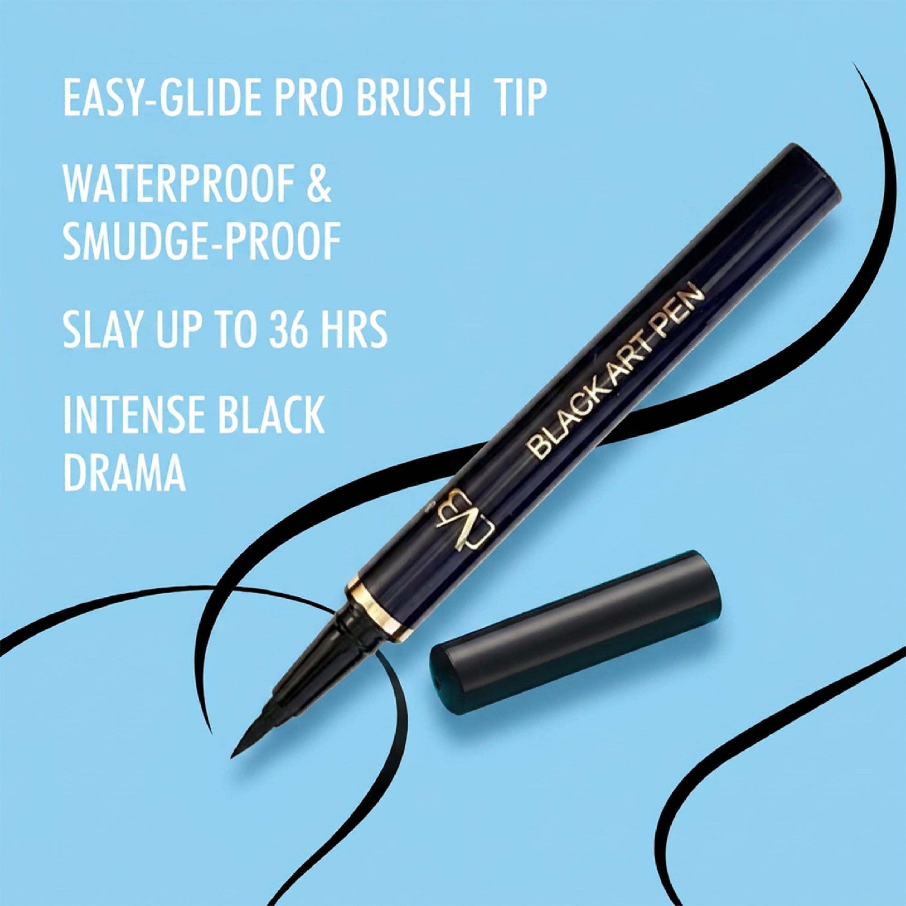CVB  Black Art Liquid Pen Eyeliner