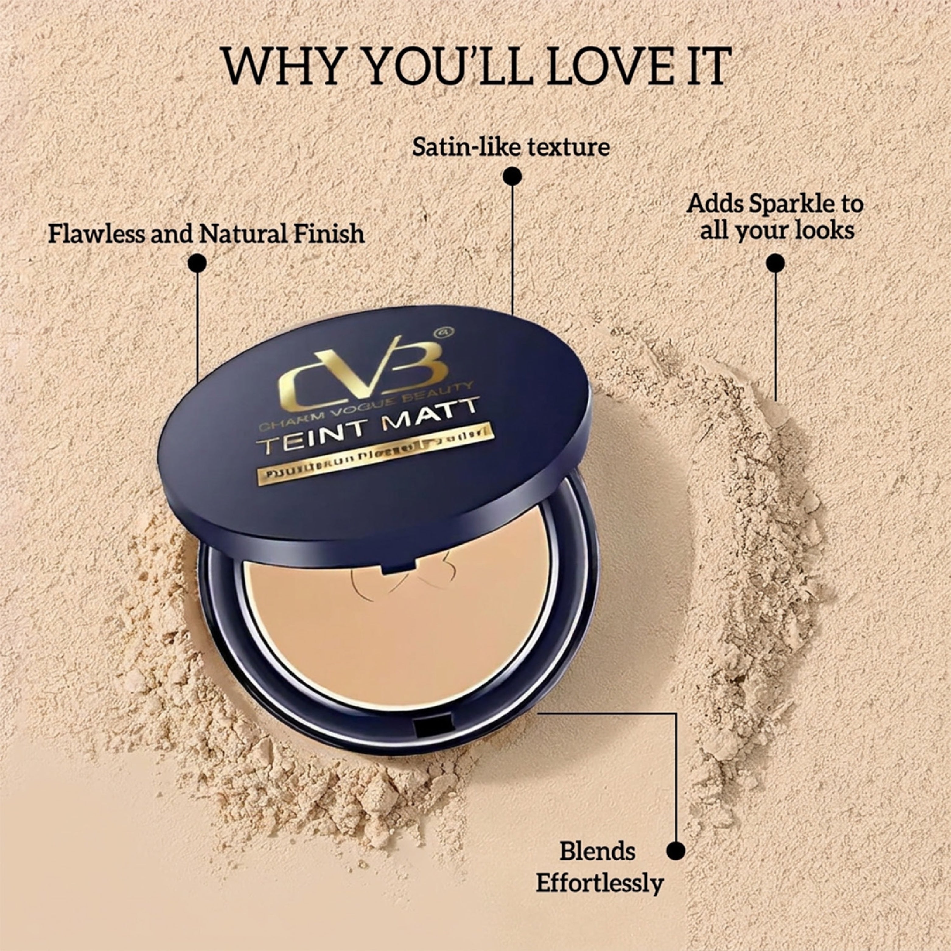 CVB  Teint Matt  Pressed Compact Powder