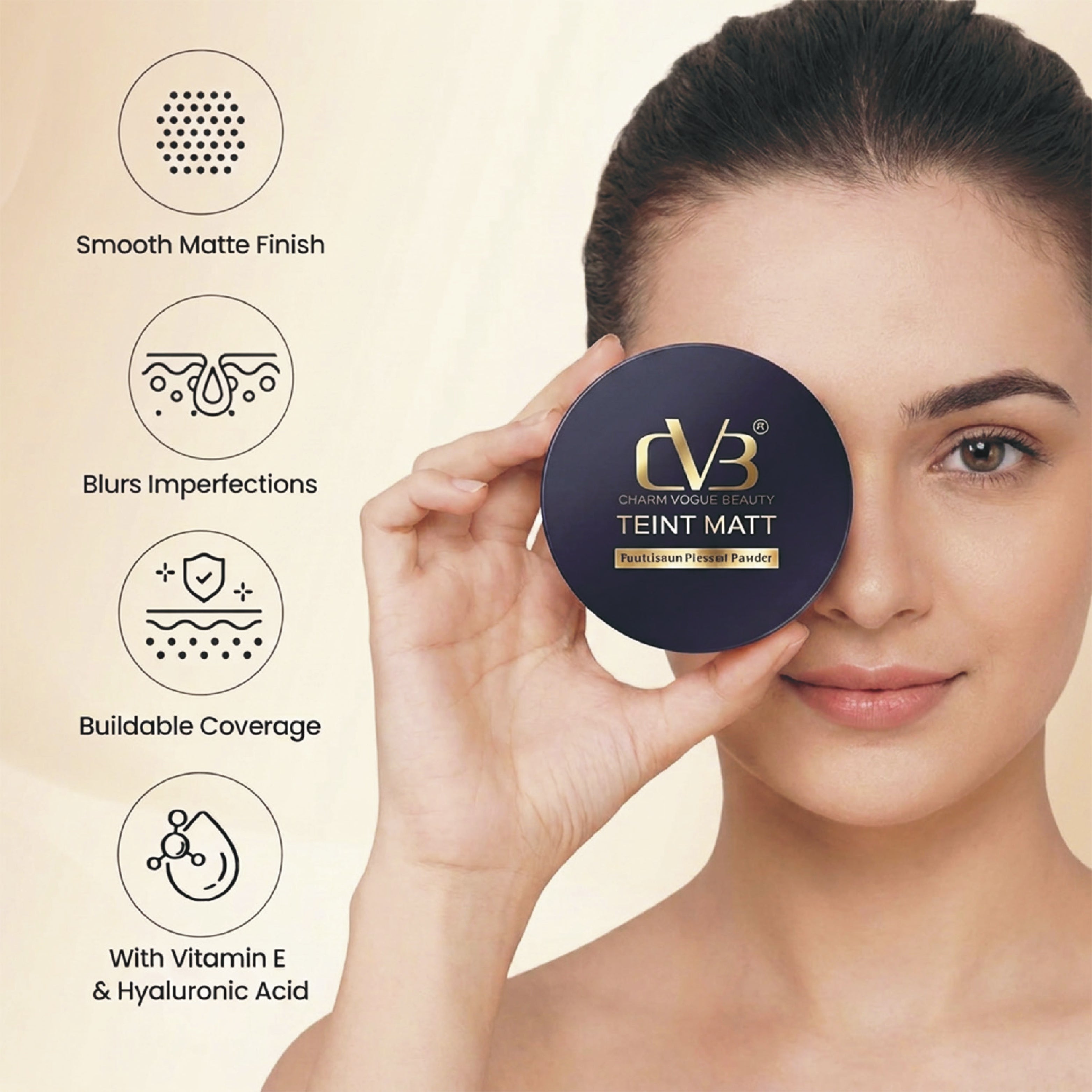 CVB  Teint Matt  Pressed Compact Powder