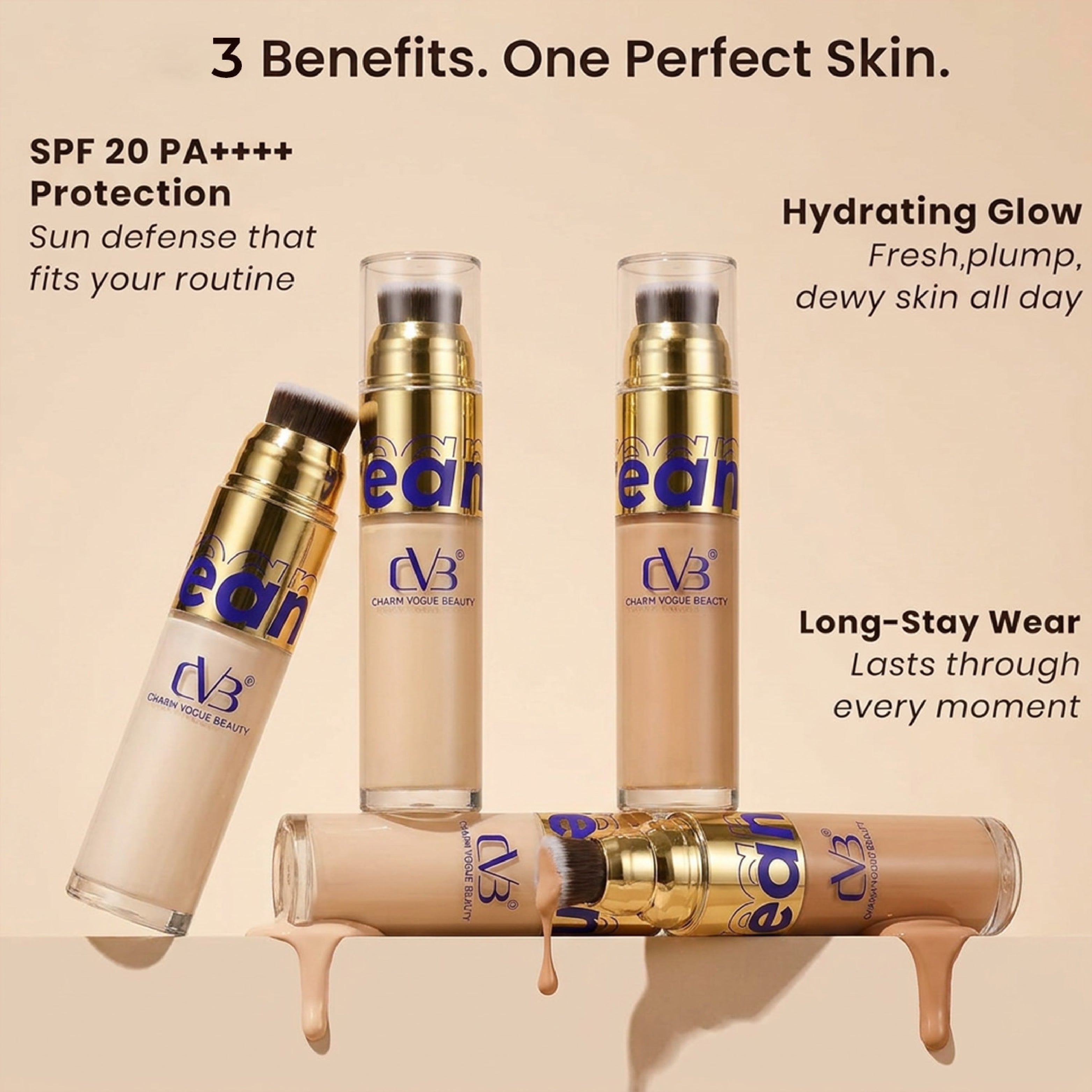 cvb creamy liquid coverage foundation