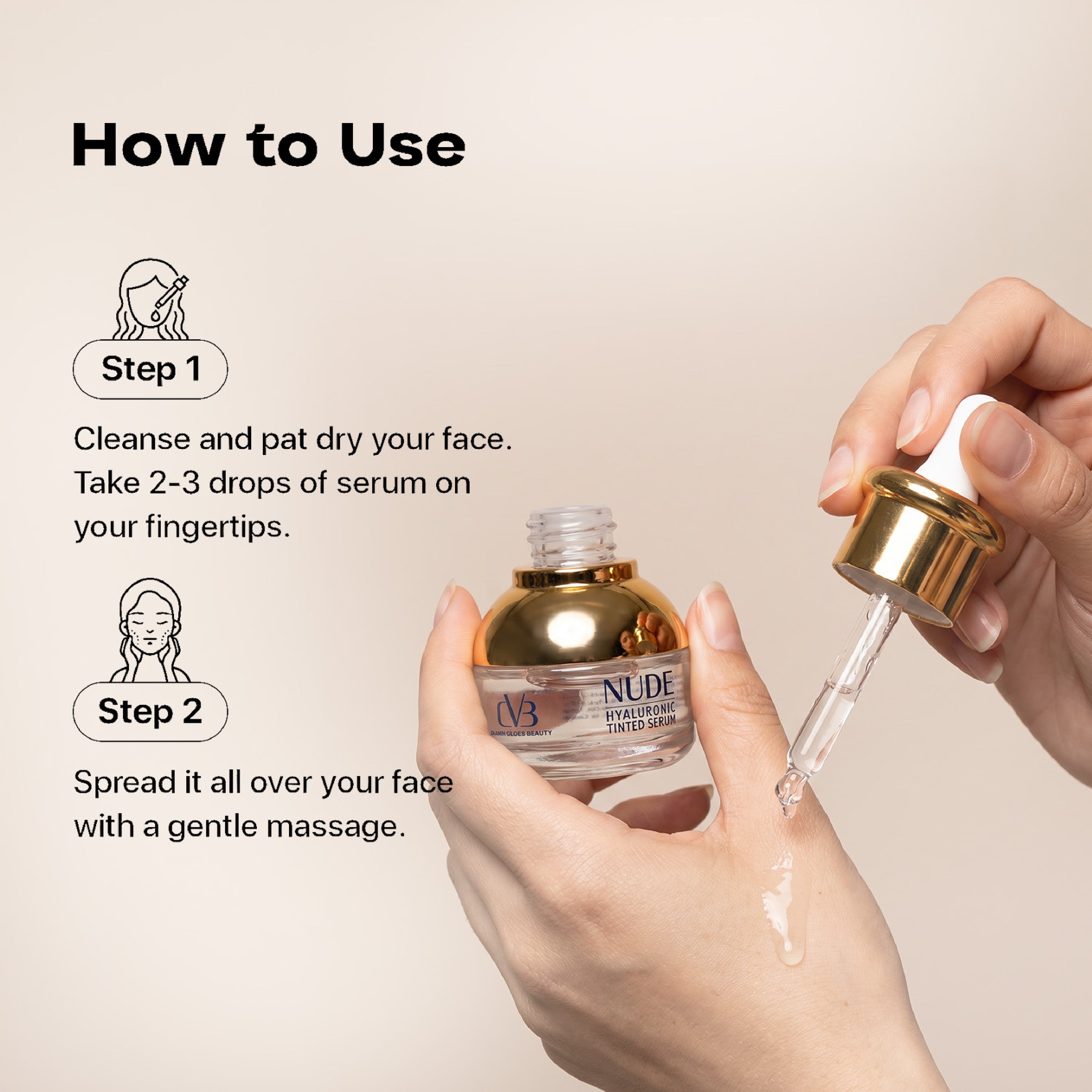CVB Nude hyaluronic Tinted Serum