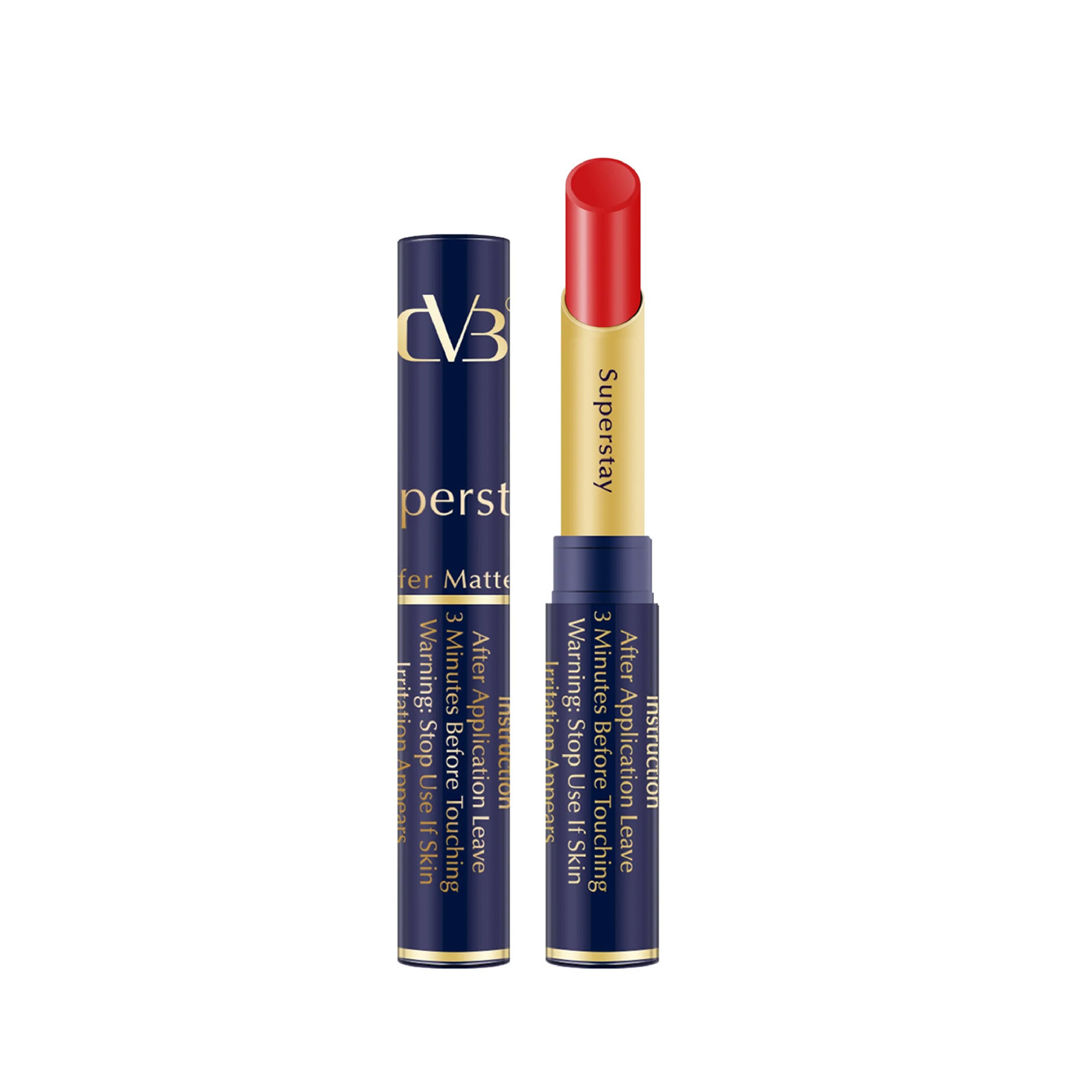 CVB LM-206 SuperStay No Transfer Matte Lipstick, Waterproof and Full-Pigmented, Transfer-Proof Smudge-Proof Lip Colour