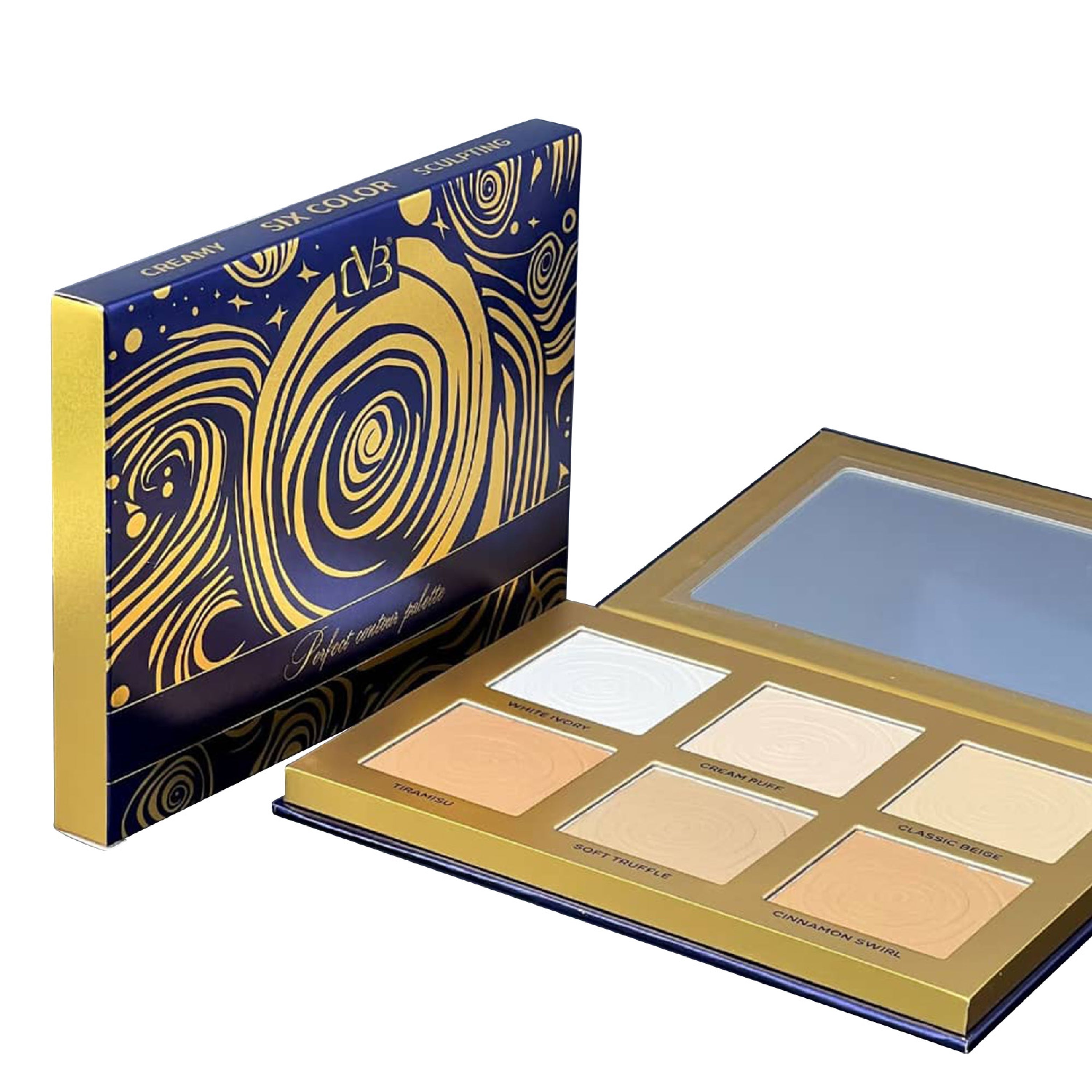 Cvb Perfect Contour Palette  Velvet Smooth Formula , Easy To blend & Build Defining & Sculpting Impact Long Lasting C218