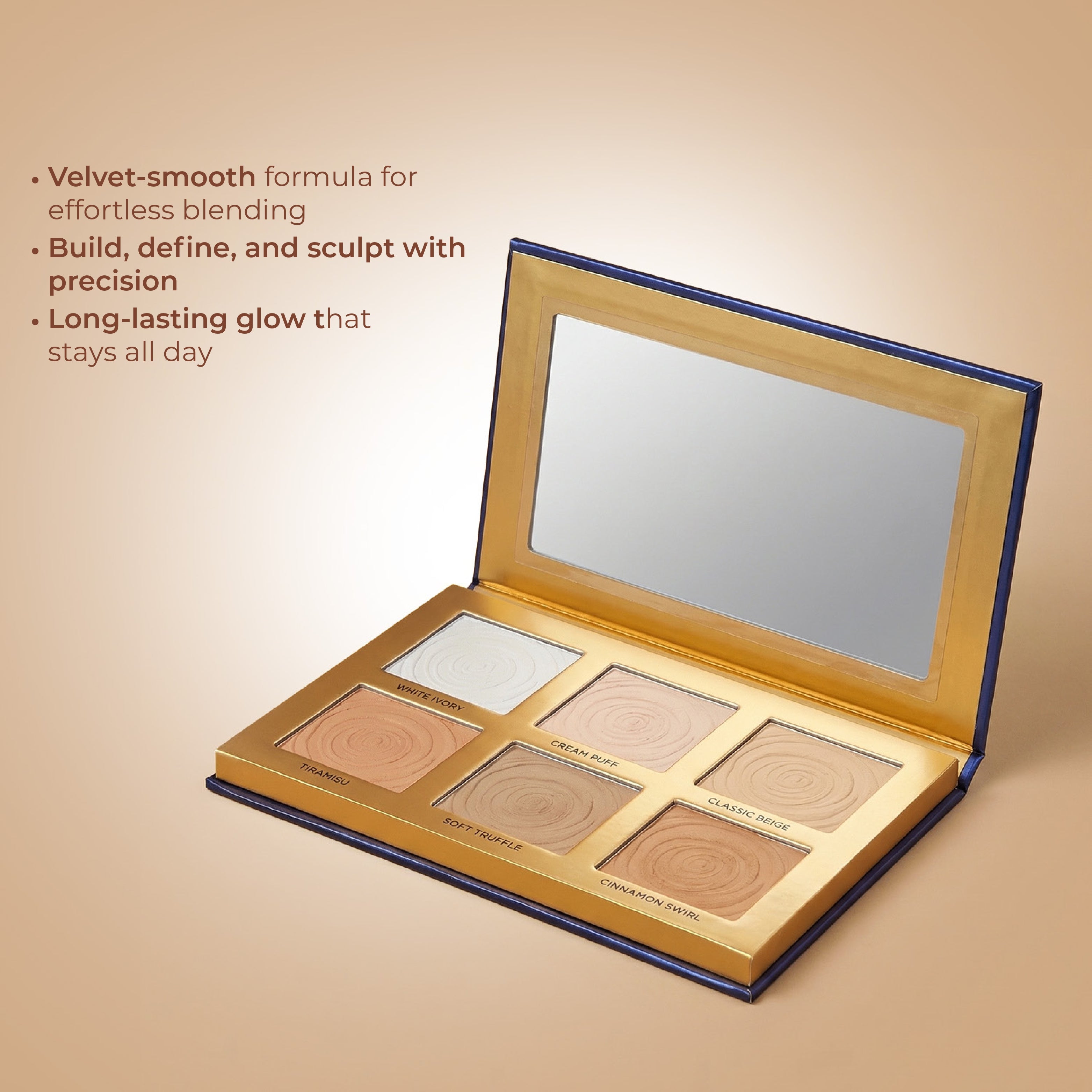 Cvb Perfect Contour Palette  Velvet Smooth Formula , Easy To blend & Build Defining & Sculpting Impact Long Lasting C218
