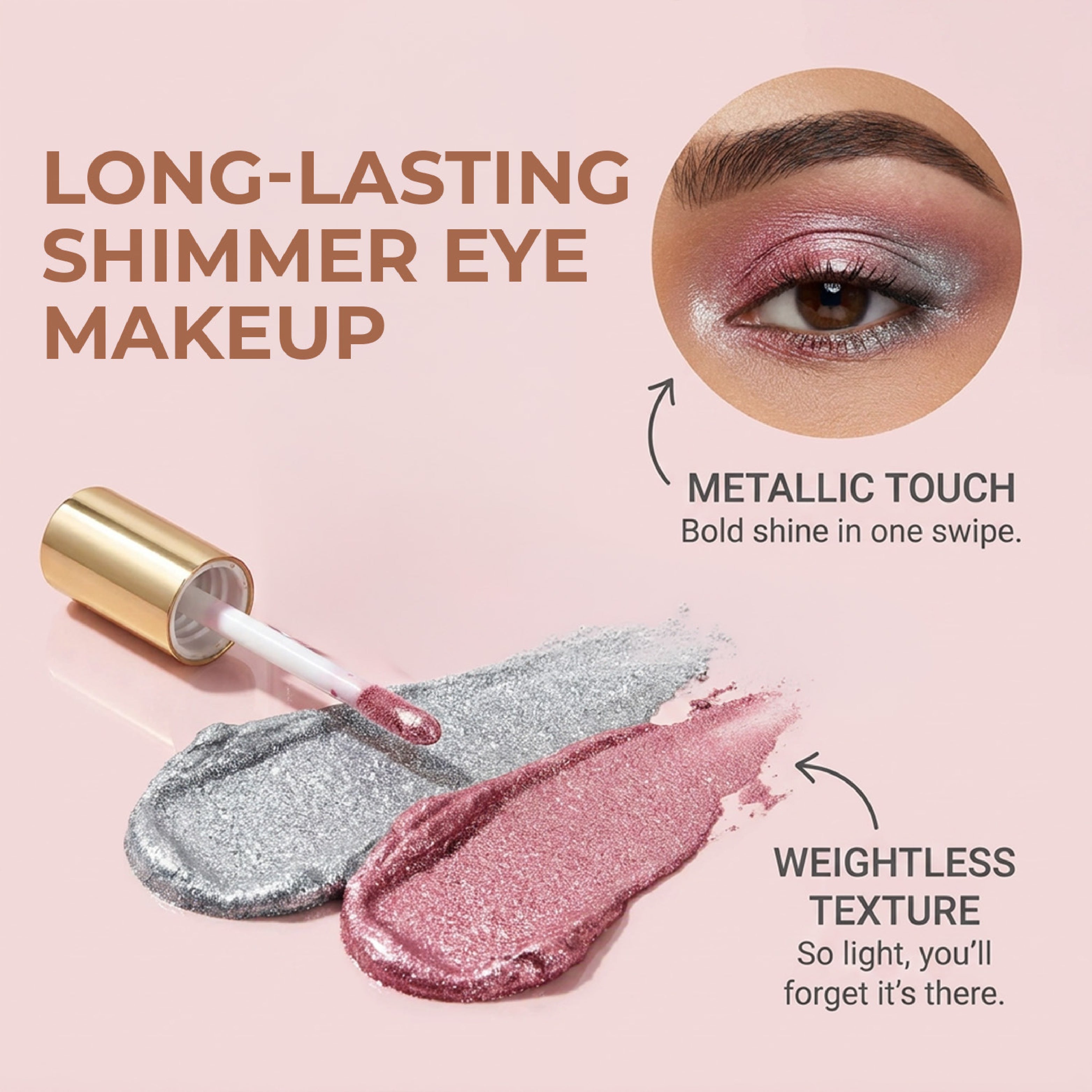 CVB Metallic glow Liquid Eye Shadow