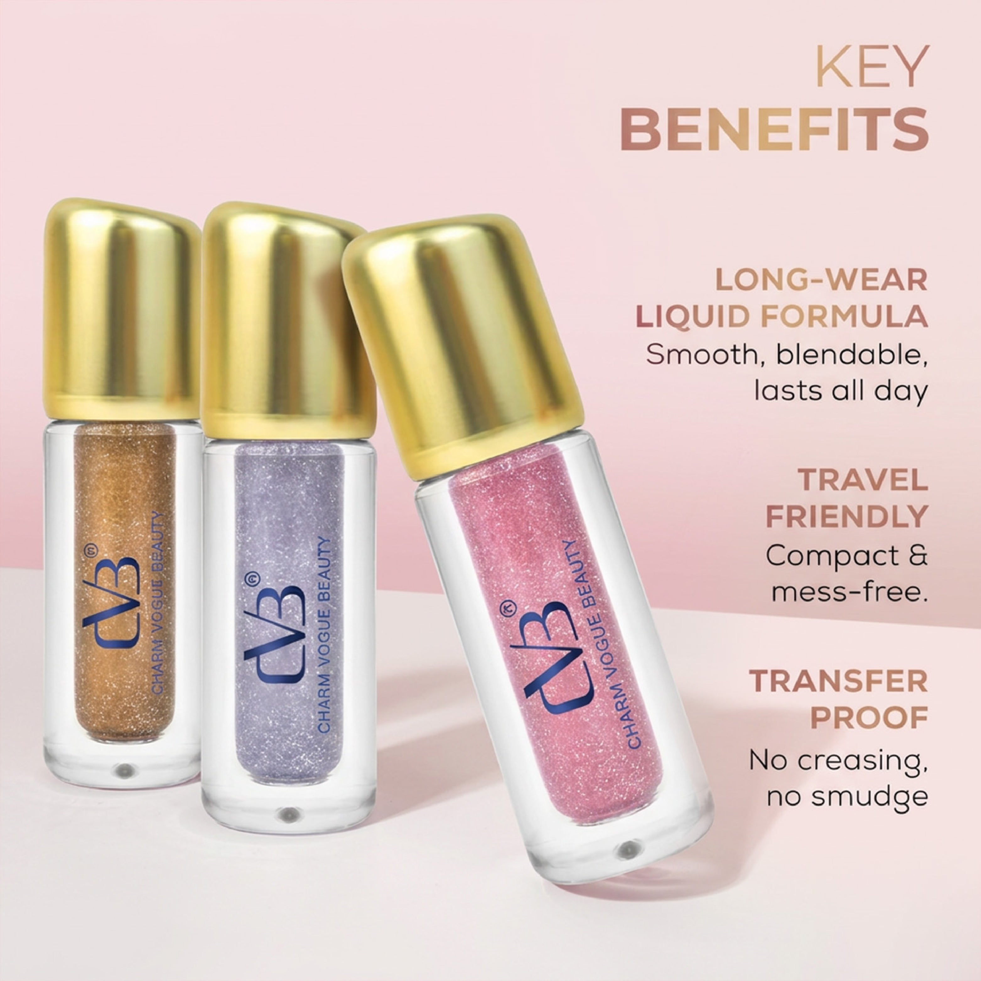 CVB Metallic glow Liquid Eye Shadow
