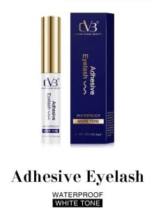 CVB Adhesive Eyelash waterproof white tone