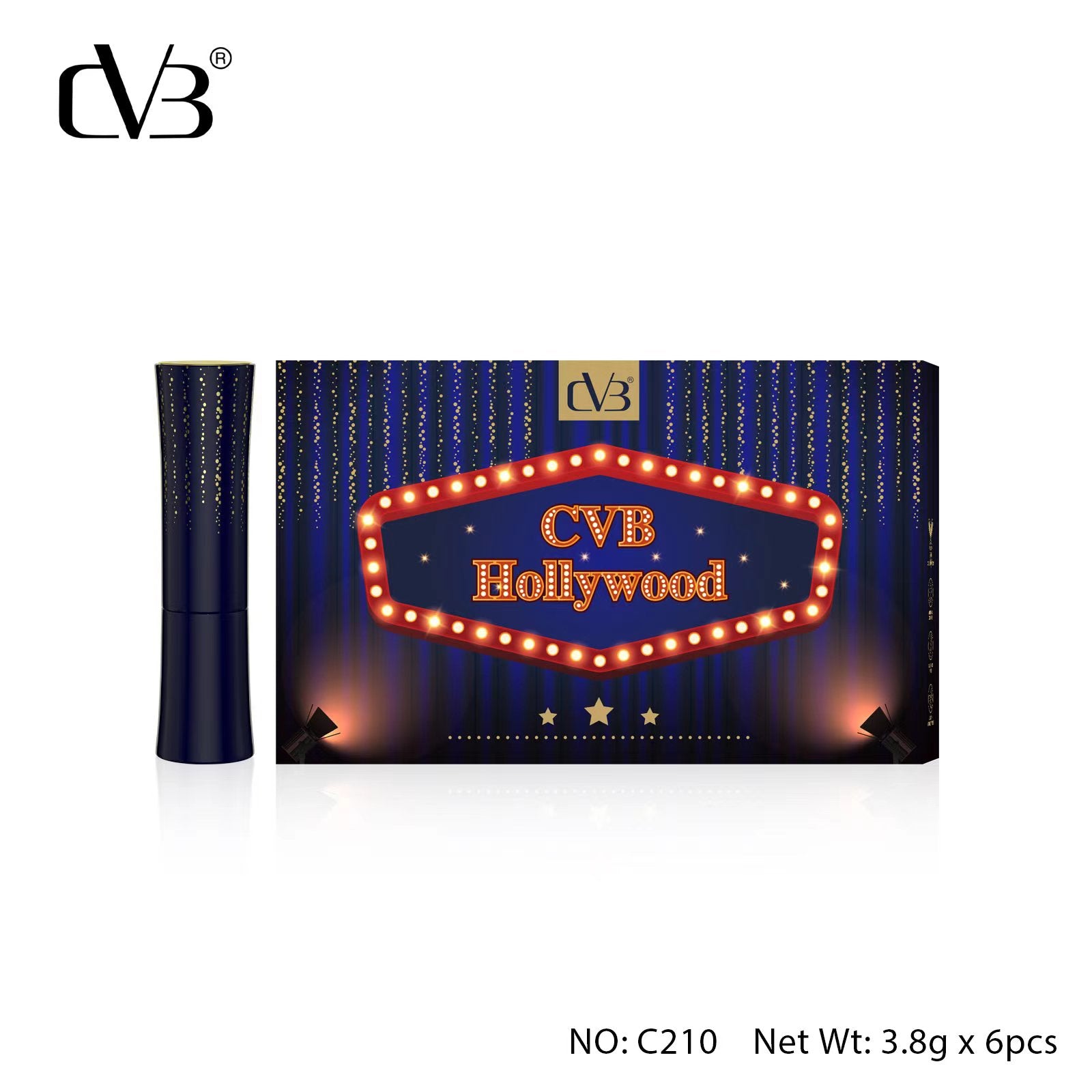 CVB HOLLYWOOD NON TRANSFER MATTE LIPSTICK C210