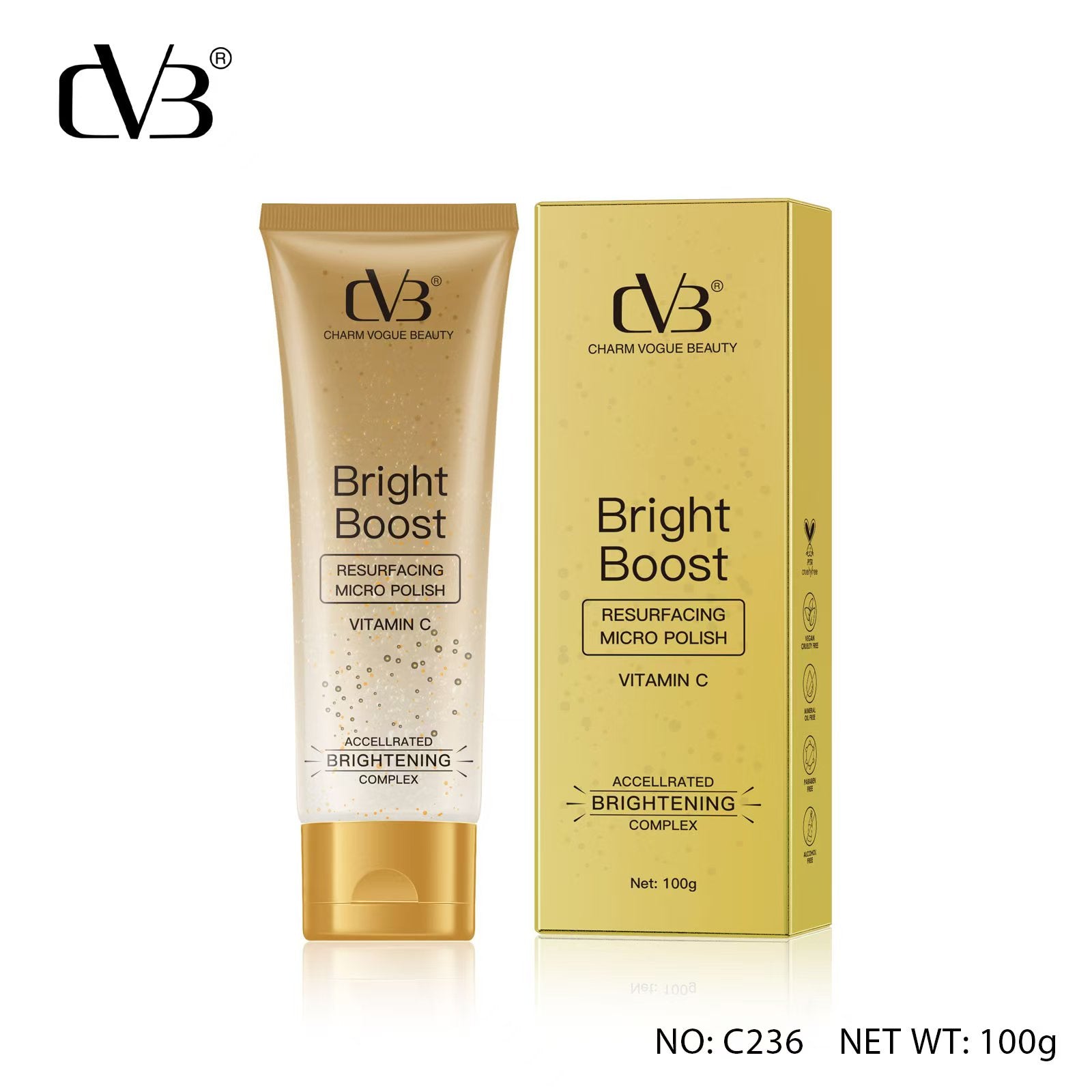 CVB BRIGHT BOOST VITAMIN C RESURFACING MICRO POLISH ACCELLRATED BRIGHTENING COMPLEX Vitamin c  (100 g)