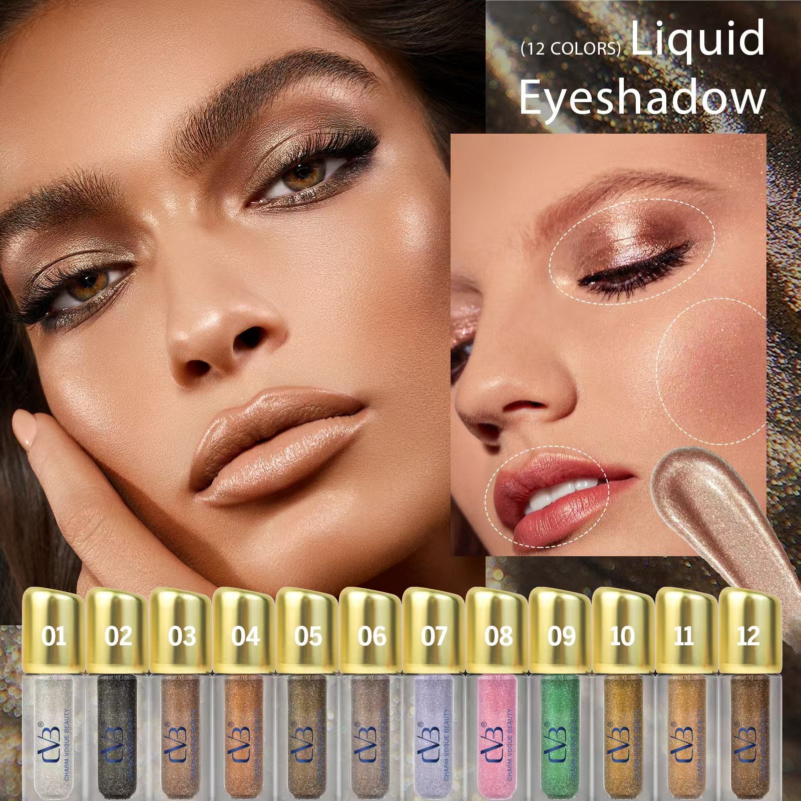 CVB METALLIC GLOW LIQUID EYESHADOW  C237