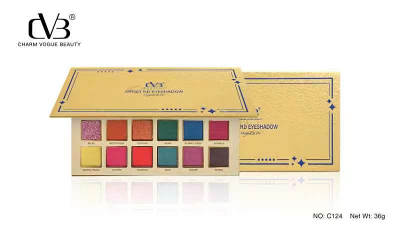 Cvb  Artist Hd Eye Shadow Designed In Pro 36 colors c124
