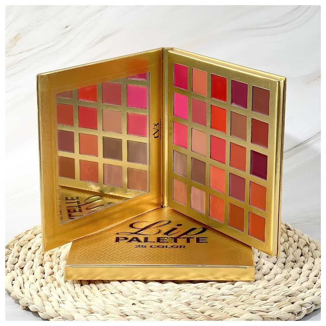 Cvb 25 Color Lipstick Lip Gloss Palette 24H Long-lasting moisturizing Waterproof matte Lip Palette Makeup,Pigmented Lipstick Set C222